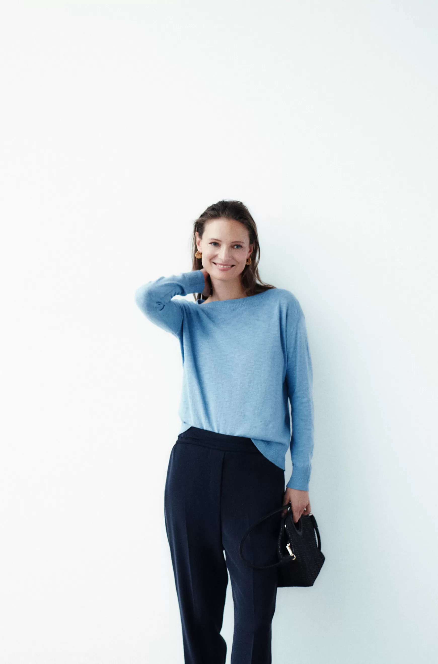 Online Pull Bettina Denim Baby Bleu Femme Pulls