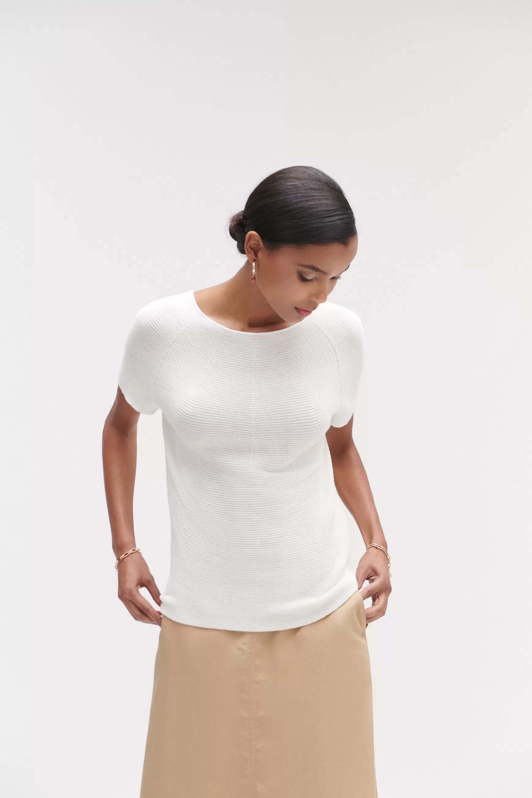 Sale Pull Nathan En Maille Fantaisie Femme Pulls